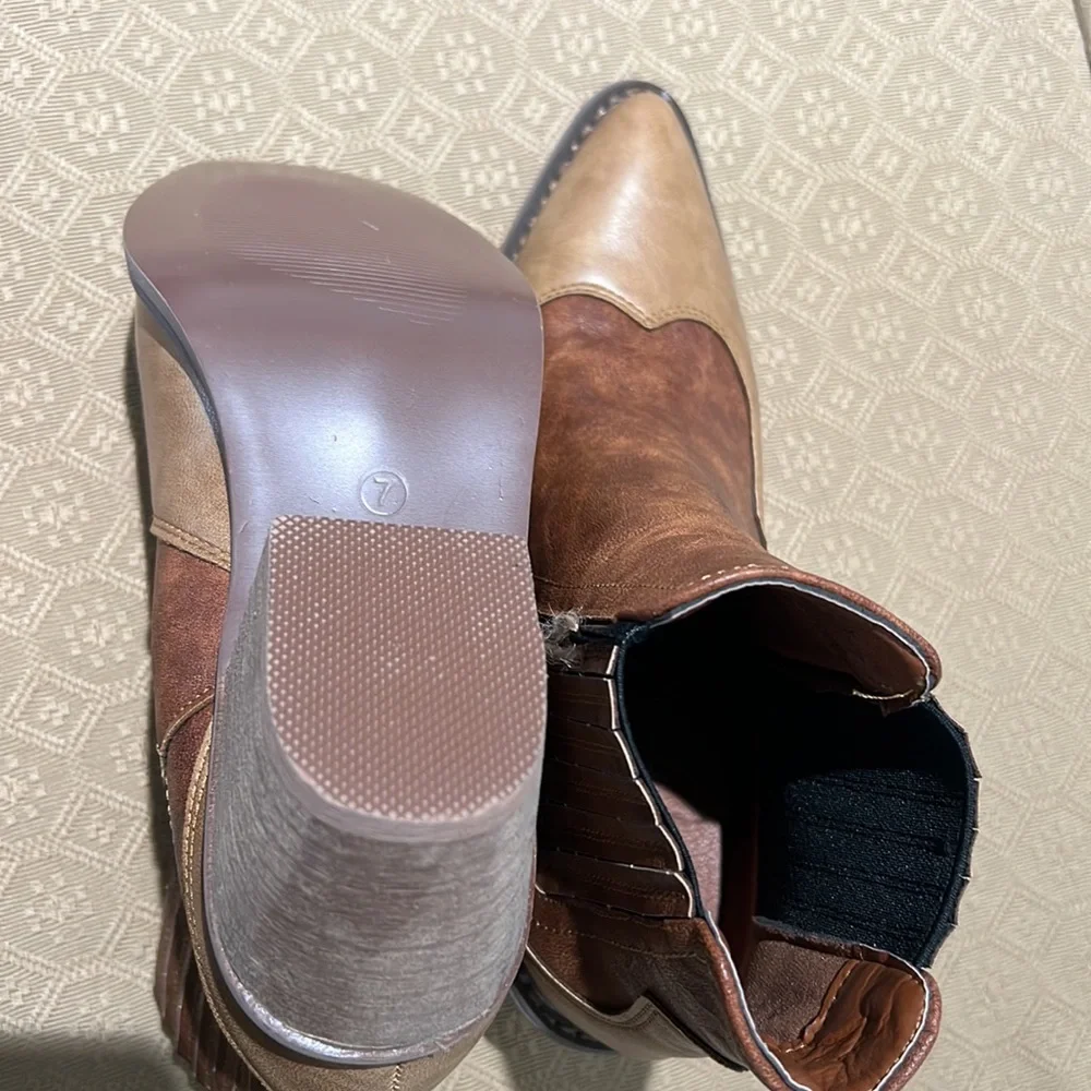 Tan seven7 boots - Picture 4 of 6